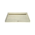 Redi Trench® 38 In x 63 In Barrier Free Tileable Shower Pan Base with Back Drain and Linear Trench
