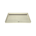 Redi Trench® 38 In x 63 In Barrier Free Tileable Shower Pan Base with Back Drain and Linear Trench
