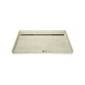 Redi Trench® 38 In x 63 In Barrier Free Tileable Shower Pan Base with Back Drain and Linear Trench