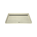Redi Trench® 38 In x 63 In Barrier Free Tileable Shower Pan Base with Back Drain and Linear Trench