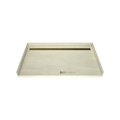 Redi Trench® 38 In x 63 In Barrier Free Tileable Shower Pan Base with Back Drain and Linear Trench