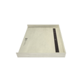 Redi Trench® 39 In x 48 In Barrier Free Tileable Shower Pan Base with Back Drain and Linear Trench