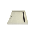 Redi Trench® 39 In x 48 In Barrier Free Tileable Shower Pan Base with Back Drain and Linear Trench