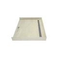 Redi Trench® 39 In x 48 In Barrier Free Tileable Shower Pan Base with Back Drain and Linear Trench