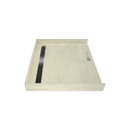 Redi Trench® 40 In x 48 In Barrier Free Tileable Shower Pan Base with Back Drain and Linear Trench