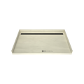 Redi Trench® 40 In x 63 In Barrier Free Tileable Shower Pan Base with Back Drain and Linear Trench
