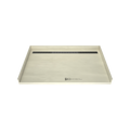 Redi Trench® 40 In x 63 In Barrier Free Tileable Shower Pan Base with Back Drain and Linear Trench