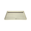 Redi Trench® 40 In x 63 In Barrier Free Tileable Shower Pan Base with Back Drain and Linear Trench