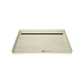 Redi Trench® 40 In x 63 In Barrier Free Tileable Shower Pan Base with Back Drain and Linear Trench