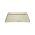 Redi Trench® 40 In x 63 In Barrier Free Tileable Shower Pan Base with Back Drain and Linear Trench
