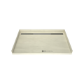 Redi Trench® 40 In x 63 In Barrier Free Tileable Shower Pan Base with Back Drain and Linear Trench
