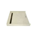 Redi Trench® 42 In x 48 In Barrier Free Tileable Shower Pan Base with Back Drain and Linear Trench