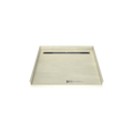 Redi Trench® 42 In x 48 In Barrier Free Tileable Shower Pan Base with Back Drain and Linear Trench