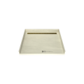 Redi Trench® 42 In x 48 In Barrier Free Tileable Shower Pan Base with Back Drain and Linear Trench