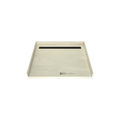 Redi Trench® 42 In x 48 In Barrier Free Tileable Shower Pan Base with Back Drain and Linear Trench