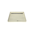 Redi Trench® 42 In x 48 In Barrier Free Tileable Shower Pan Base with Back Drain and Linear Trench