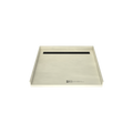 Redi Trench® 42 In x 48 In Barrier Free Tileable Shower Pan Base with Back Drain and Linear Trench