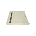 Redi Trench® 42 In x 48 In Barrier Free Tileable Shower Pan Base with Back Drain and Linear Trench