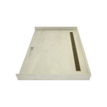 Redi Trench® 42 In x 60 In Barrier Free Tileable Shower Pan Base with Back Drain and Linear Trench
