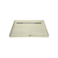 Redi Trench® 42 In x 60 In Barrier Free Tileable Shower Pan Base with Back Drain and Linear Trench