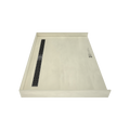Redi Trench® 42 In x 60 In Barrier Free Tileable Shower Pan Base with Back Drain and Linear Trench