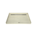 Redi Trench® 42 In x 60 In Barrier Free Tileable Shower Pan Base with Back Drain and Linear Trench