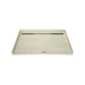 Redi Trench® 42 In x 63 In Barrier Free Tileable Shower Pan Base with Back Drain and Linear Trench