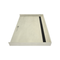 Redi Trench® 42 In x 63 In Barrier Free Tileable Shower Pan Base with Back Drain and Linear Trench