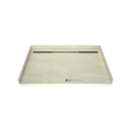 Redi Trench® 42 In x 63 In Barrier Free Tileable Shower Pan Base with Back Drain and Linear Trench
