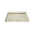 Redi Trench® 42 In x 63 In Barrier Free Tileable Shower Pan Base with Back Drain and Linear Trench