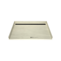 Redi Trench® 42 In x 63 In Barrier Free Tileable Shower Pan Base with Back Drain and Linear Trench