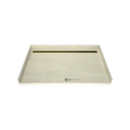 Redi Trench® 42 In x 63 In Barrier Free Tileable Shower Pan Base with Back Drain and Linear Trench