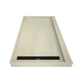 Redi Trench® 42 In x 72 In Single Curb Tileable Shower Pan Base with Left Drain and Linear Trench