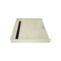 Redi Trench® 43 In x 48 In Barrier Free Tileable Shower Pan Base with Back Drain and Linear Trench