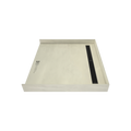 Redi Trench® 43 In x 48 In Barrier Free Tileable Shower Pan Base with Back Drain and Linear Trench