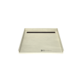Redi Trench® 43 In x 48 In Barrier Free Tileable Shower Pan Base with Back Drain and Linear Trench