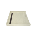 Redi Trench® 43 In x 48 In Barrier Free Tileable Shower Pan Base with Back Drain and Linear Trench