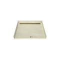 Redi Trench® 43 In x 48 In Barrier Free Tileable Shower Pan Base with Back Drain and Linear Trench