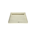 Redi Trench® 43 In x 48 In Barrier Free Tileable Shower Pan Base with Back Drain and Linear Trench