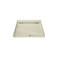 Redi Trench® 43 In x 48 In Barrier Free Tileable Shower Pan Base with Back Drain and Linear Trench