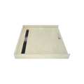 Redi Trench® 43 In x 48 In Barrier Free Tileable Shower Pan Base with Back Drain and Linear Trench