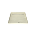 Redi Trench® 44 In x 48 In Barrier Free Tileable Shower Pan Base with Back Drain and Linear Trench