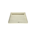Redi Trench® 44 In x 48 In Barrier Free Tileable Shower Pan Base with Back Drain and Linear Trench