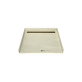 Redi Trench® 44 In x 48 In Barrier Free Tileable Shower Pan Base with Back Drain and Linear Trench