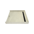Redi Trench® 45 In x 48 In Barrier Free Tileable Shower Pan Base with Back Drain and Linear Trench