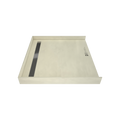 Redi Trench® 45 In x 48 In Barrier Free Tileable Shower Pan Base with Back Drain and Linear Trench