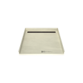 Redi Trench® 46 In x 48 In Barrier Free Tileable Shower Pan Base with Back Drain and Linear Trench