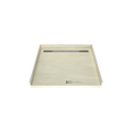 Redi Trench® 46 In x 48 In Barrier Free Tileable Shower Pan Base with Back Drain and Linear Trench