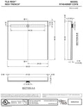 Redi Trench® 46 In x 48 In Barrier Free Tileable Shower Pan Base with Back Drain and Linear Trench