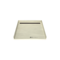 Redi Trench® 46 In x 48 In Barrier Free Tileable Shower Pan Base with Back Drain and Linear Trench